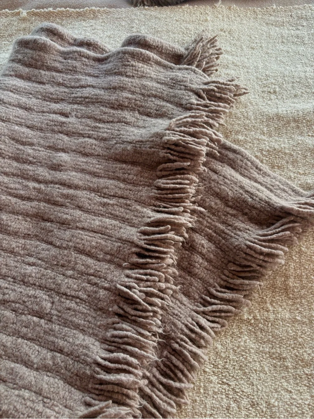 Boiled Wool Throw
